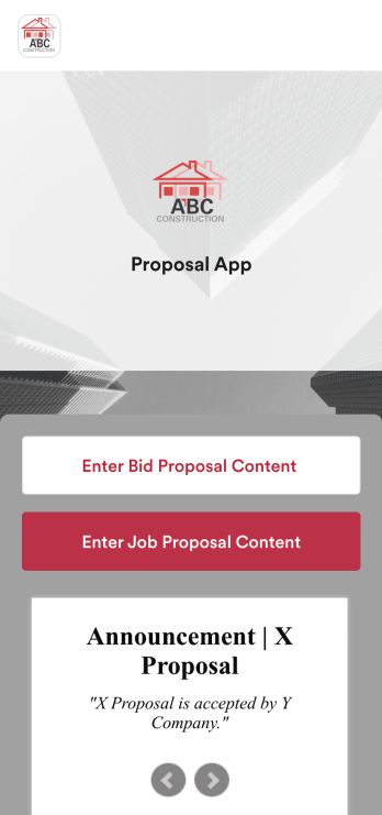 Proposal App Template