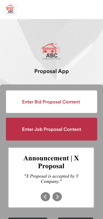 Proposal App Template