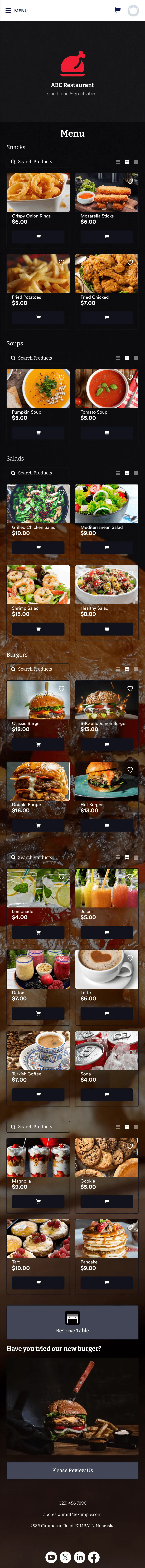 Restaurant Mobile App Builder