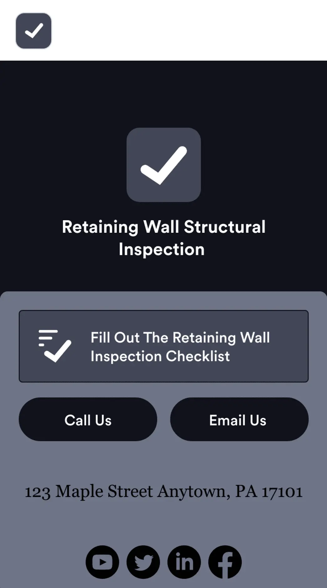 Retaining Wall Structural Inspection