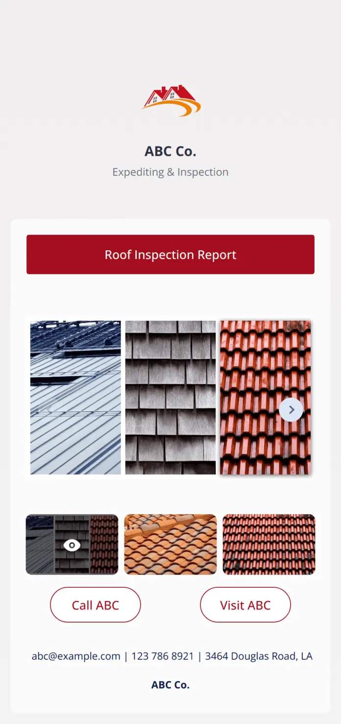 Roof Inspection App