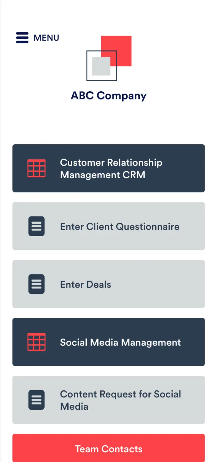 Small Business CRM App