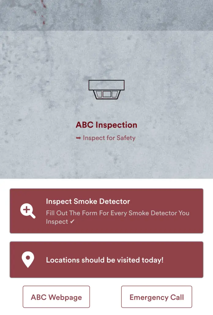 Smoke Detector Inspection App