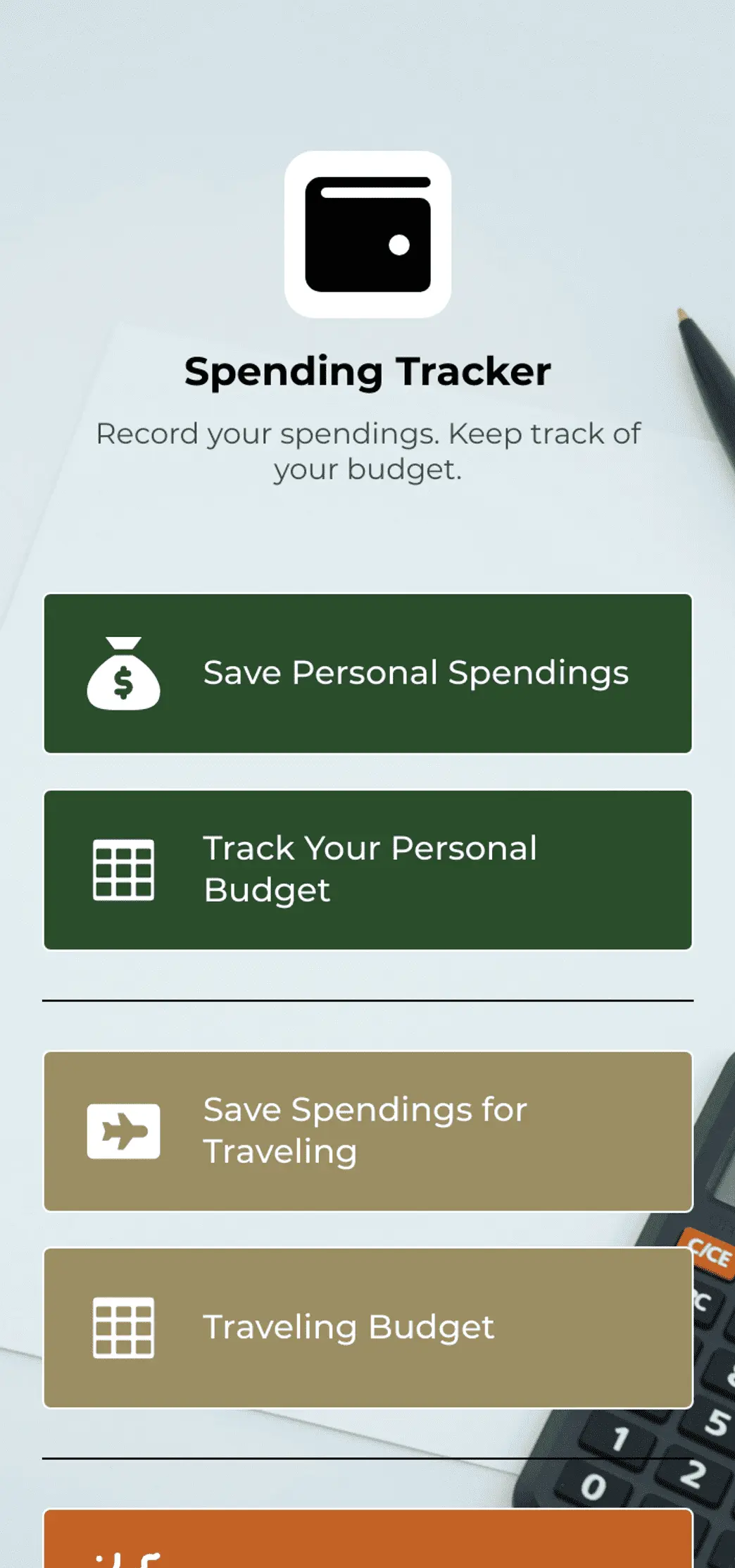 Spending Tracker App