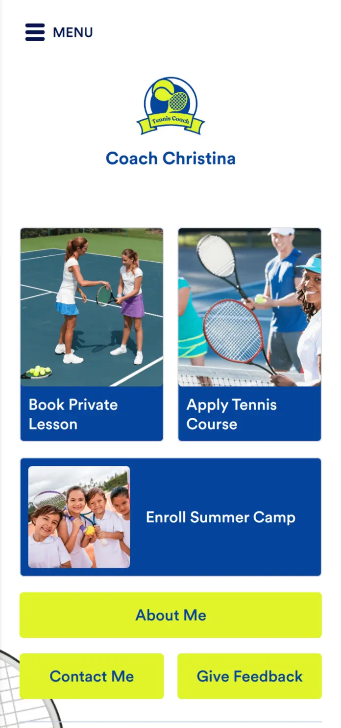 Tennis Coach App