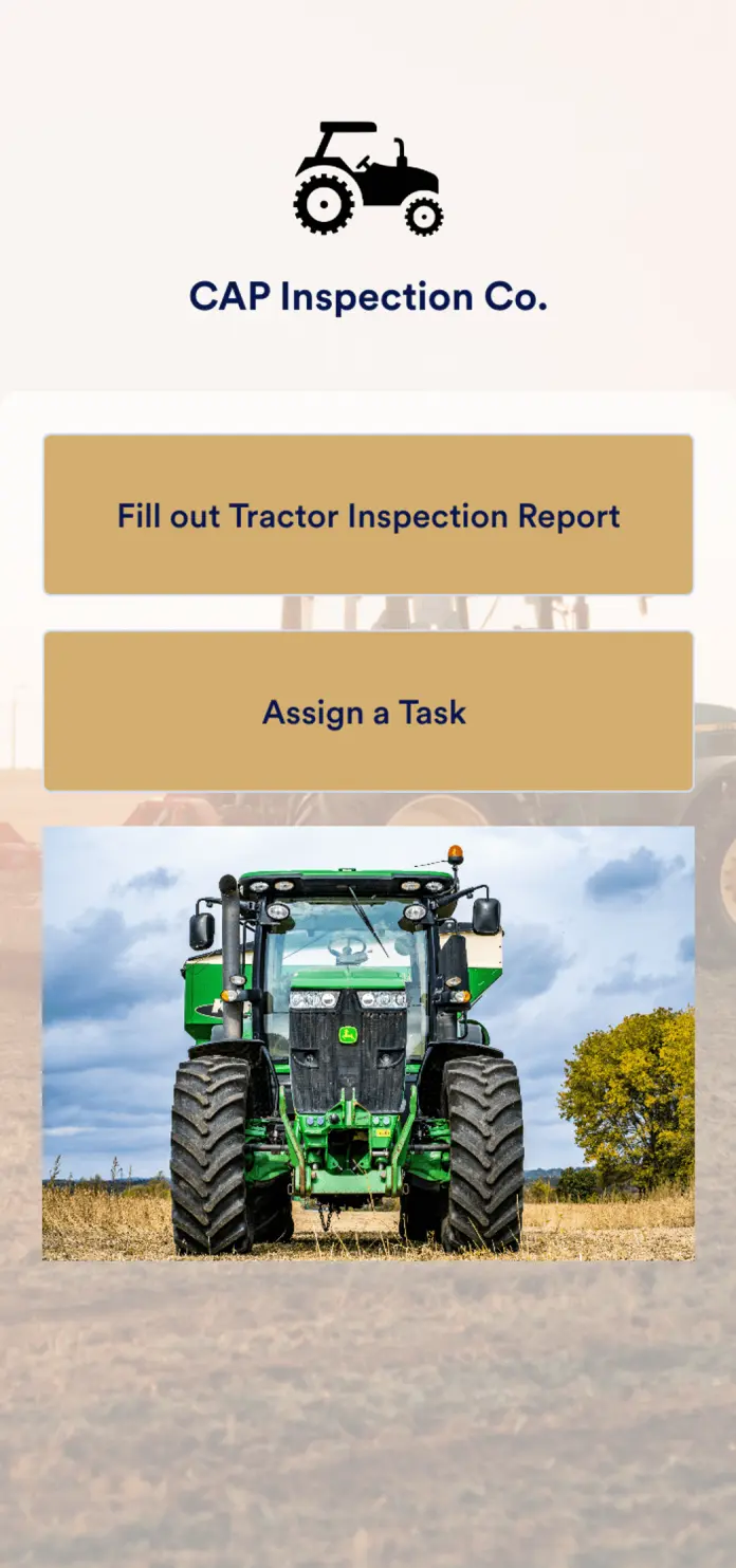 Tractor Inspection App