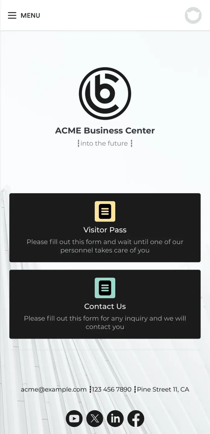 Visitor Sign In App