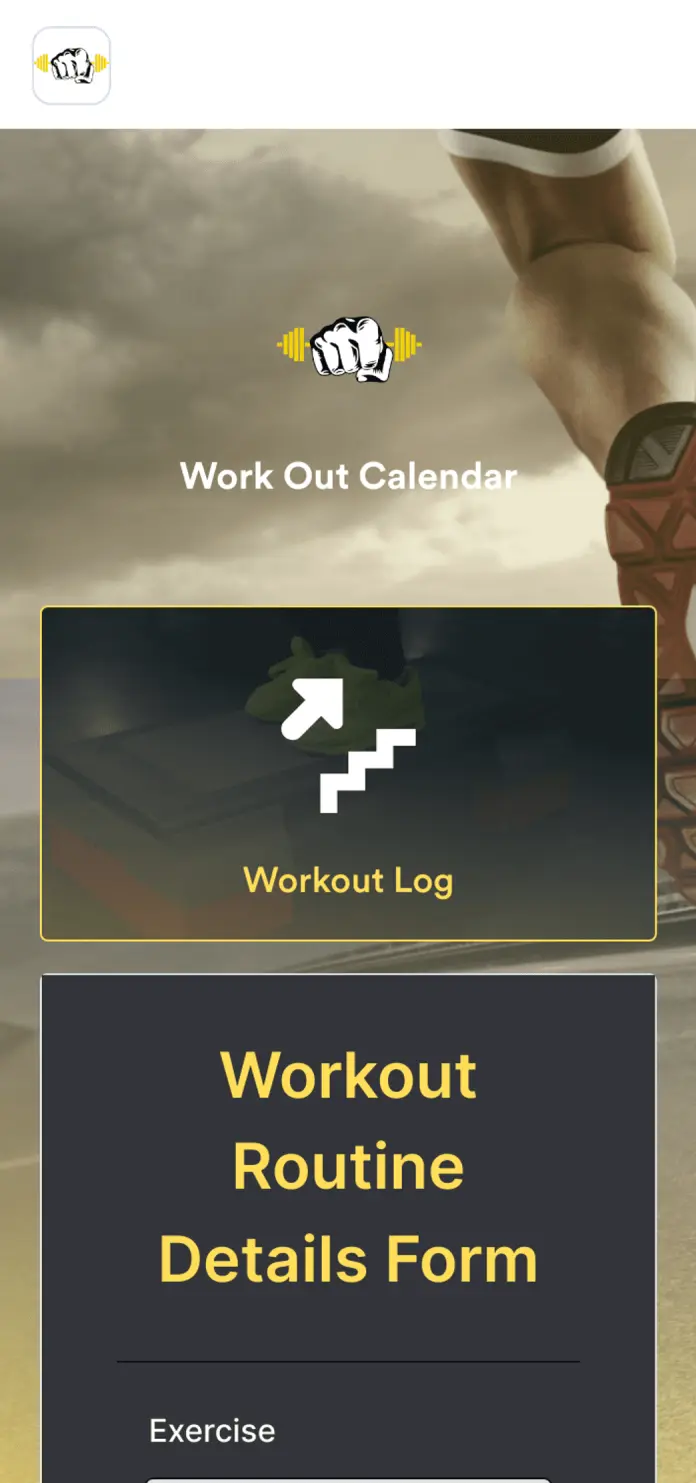 Workout Calendar App