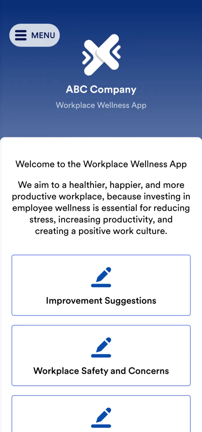 Workplace Wellness App