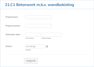 21.C1 Betonwerk M.b.v. Wandbekisting Form Template