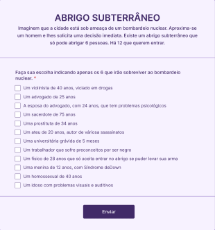 ABRIGO SUBTERRÂNEO Form Template
