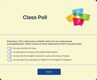 Class Poll Form Template