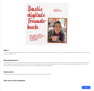Clone Of Bastis Digitales Freundebuch Form Template