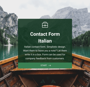 Contact Form Italian Form Template