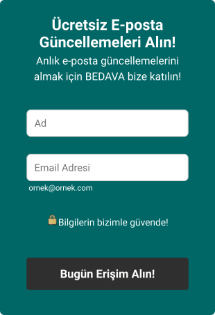 Email Kayıt Form Template
