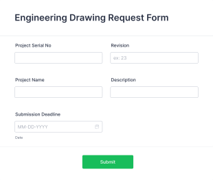 Engineering Drawing Request Form Template