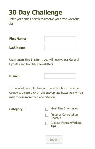 Health Insights Opt In Form Template