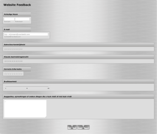 SCC Website Feedback Formulier Form Template