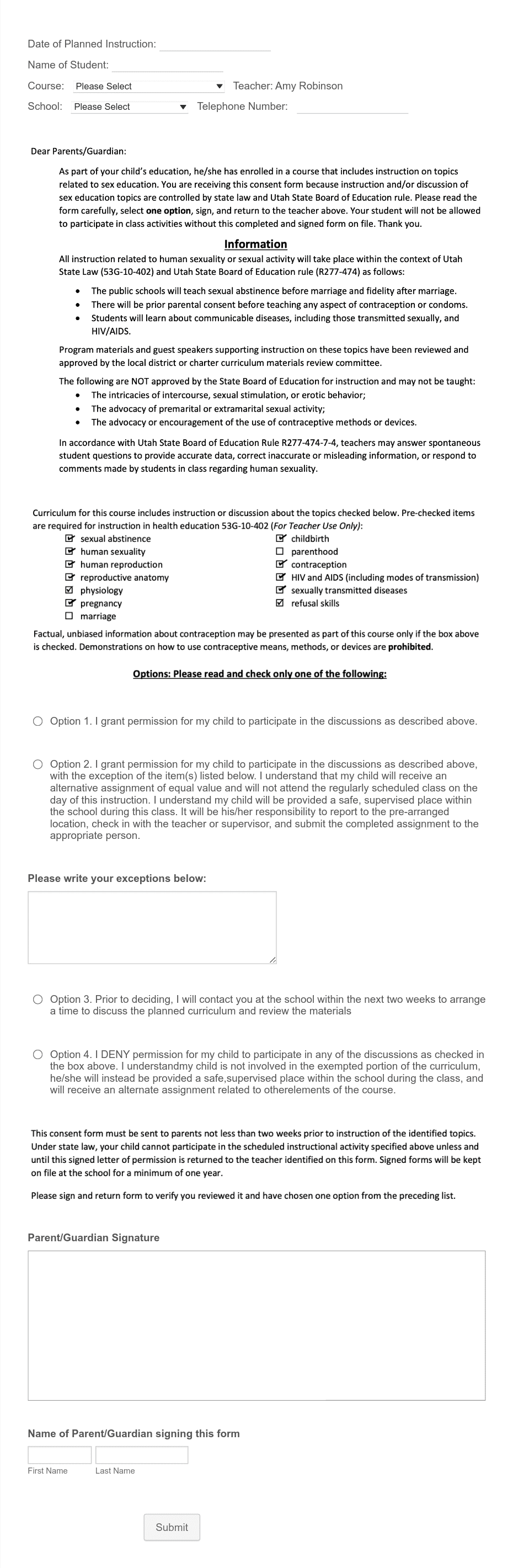 Sex Education Form Template Jotform 4324