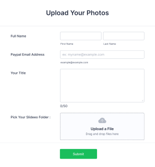 Photo Upload Form Template