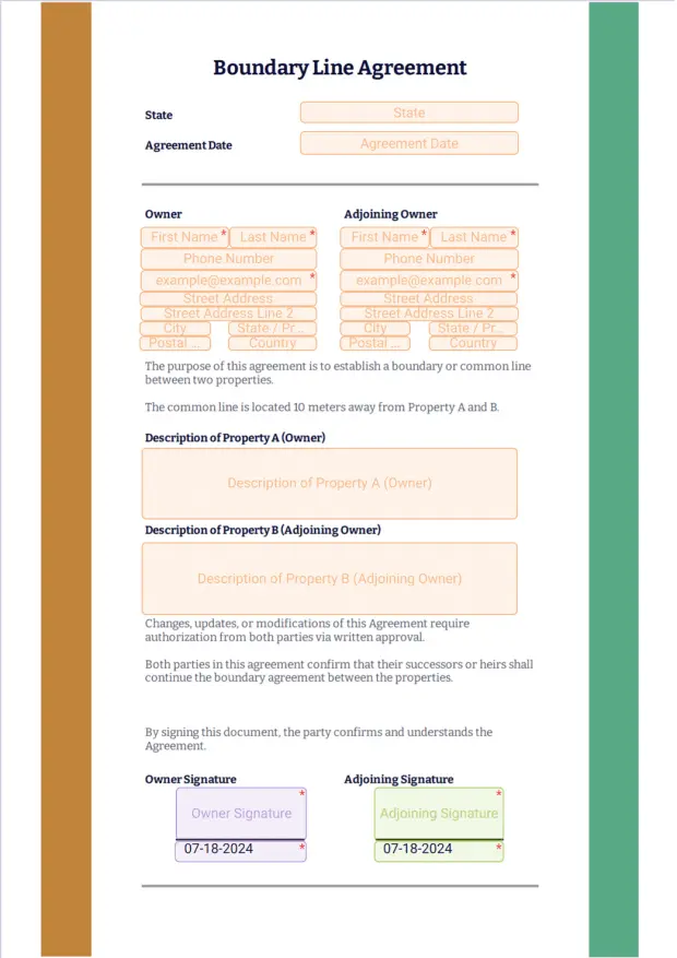Boundary Line Agreement