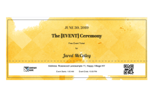 Free Event Ticket Template - PDF Templates