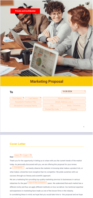 Marketing Proposal Template - PDF Templates