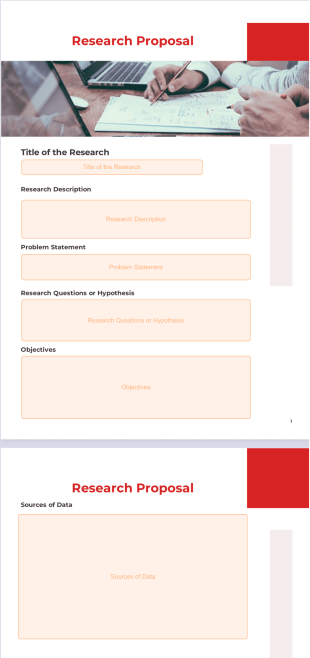 Research Proposal Template - PDF Templates